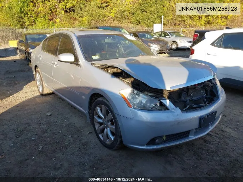 2006 Infiniti M35X Sport VIN: JNKAY01F86M258928 Lot: 40534146