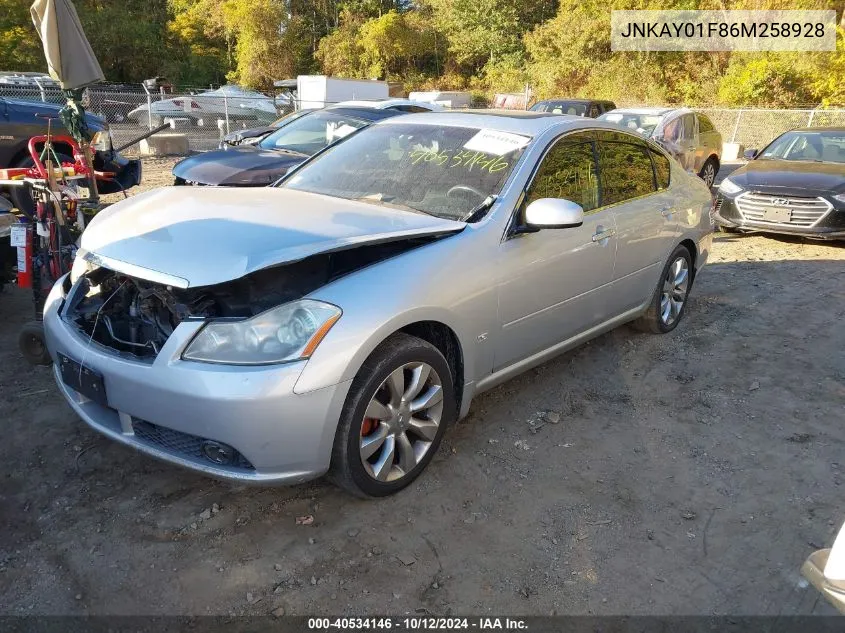 2006 Infiniti M35X Sport VIN: JNKAY01F86M258928 Lot: 40534146