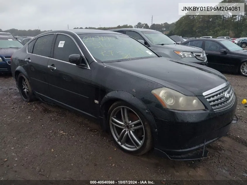 2006 Infiniti M45 Sport VIN: JNKBY01E96M204081 Lot: 40540568