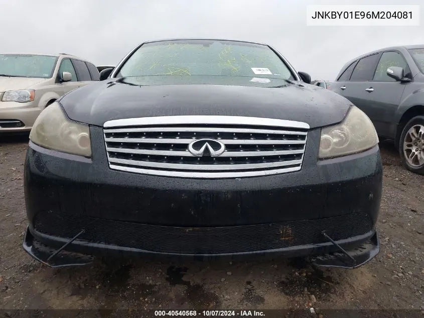 2006 Infiniti M45 Sport VIN: JNKBY01E96M204081 Lot: 40540568