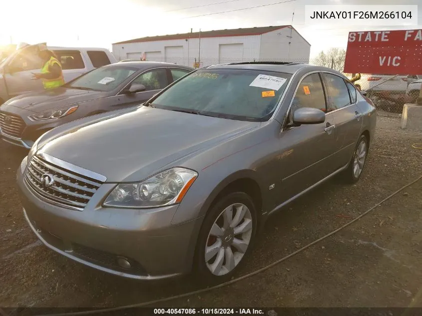 2006 Infiniti M35X VIN: JNKAY01F26M266104 Lot: 40547086