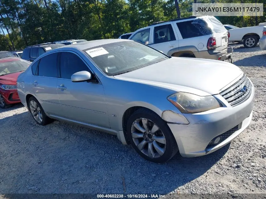 2006 Infiniti M35 VIN: JNKAY01E36M117479 Lot: 40602238