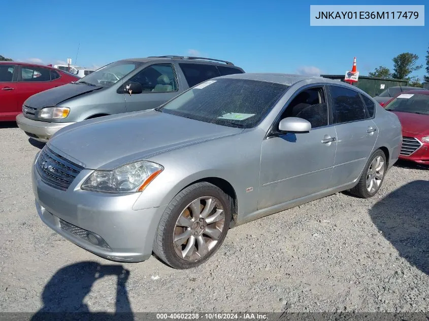 2006 Infiniti M35 VIN: JNKAY01E36M117479 Lot: 40602238