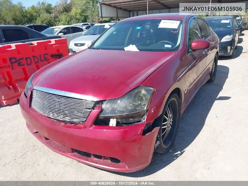 2006 Infiniti M35 Sport VIN: JNKAY01E06M105936 Lot: 40629024