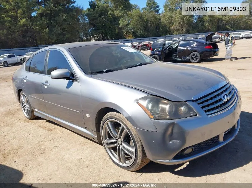 2006 Infiniti M35 Sport VIN: JNKAY01E16M109803 Lot: 40659824