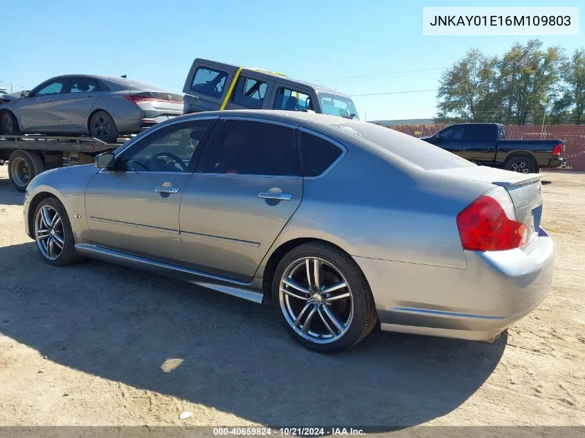 2006 Infiniti M35 Sport VIN: JNKAY01E16M109803 Lot: 40659824