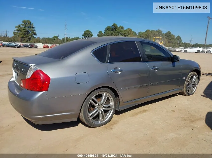 2006 Infiniti M35 Sport VIN: JNKAY01E16M109803 Lot: 40659824