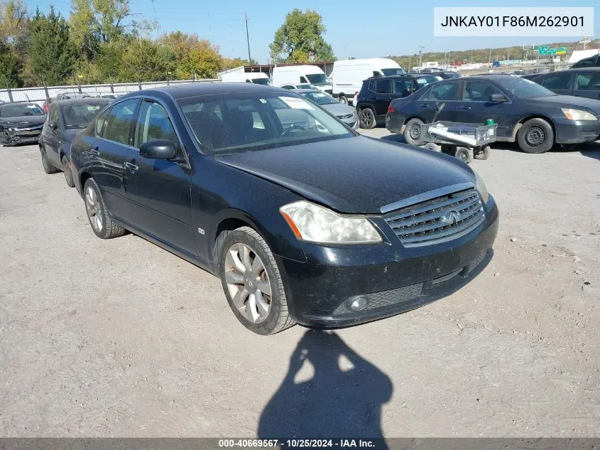 2006 Infiniti M35X VIN: JNKAY01F86M262901 Lot: 40669567