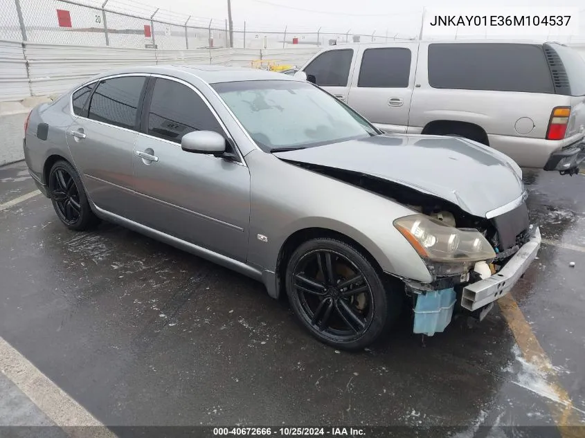 2006 Infiniti M35 Sport VIN: JNKAY01E36M104537 Lot: 40672666