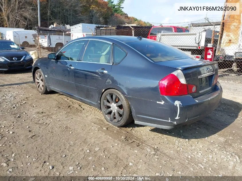 2006 Infiniti M35X VIN: JNKAY01F86M262090 Lot: 40689950