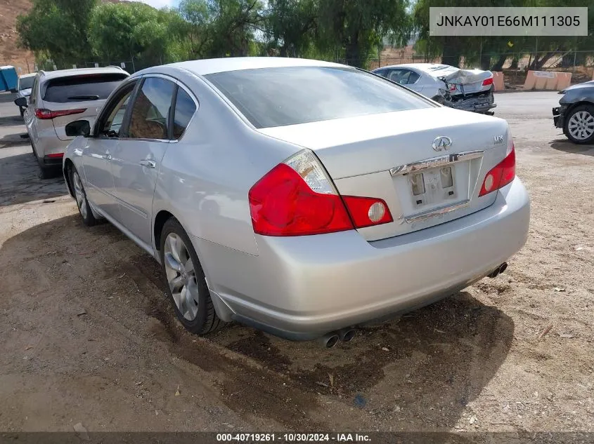 2006 Infiniti M35 VIN: JNKAY01E66M111305 Lot: 40719261