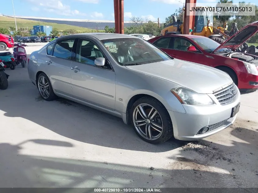 2006 Infiniti M35 Sport VIN: JNKAY01E76M105013 Lot: 40729810