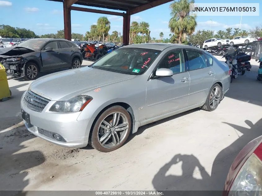 2006 Infiniti M35 Sport VIN: JNKAY01E76M105013 Lot: 40729810