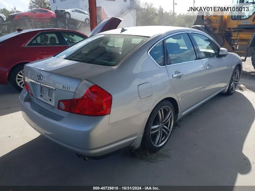 2006 Infiniti M35 Sport VIN: JNKAY01E76M105013 Lot: 40729810