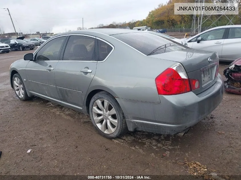 2006 Infiniti M35X VIN: JNKAY01F06M264433 Lot: 40731755