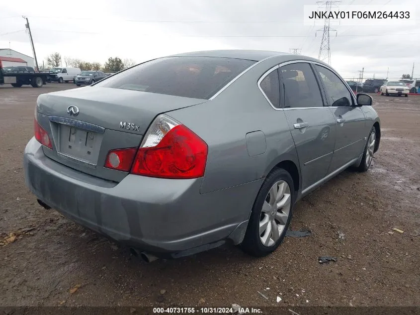 2006 Infiniti M35X VIN: JNKAY01F06M264433 Lot: 40731755