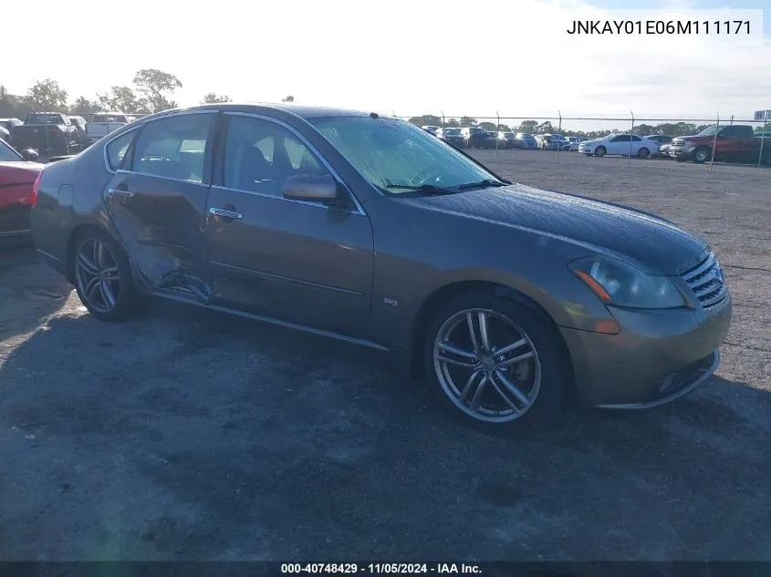 2006 Infiniti M35 Sport VIN: JNKAY01E06M111171 Lot: 40748429