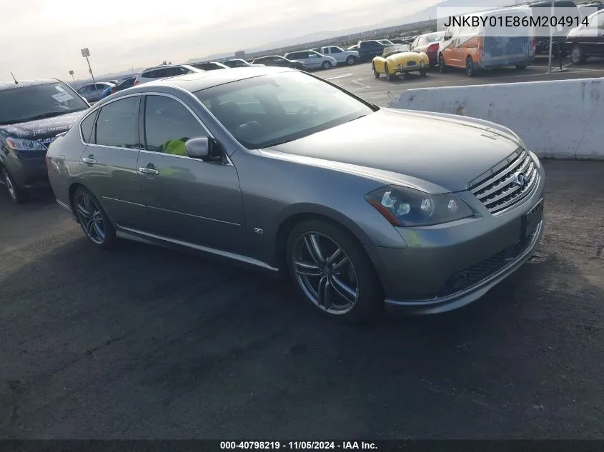 2006 Infiniti M45 Sport VIN: JNKBY01E86M204914 Lot: 40798219