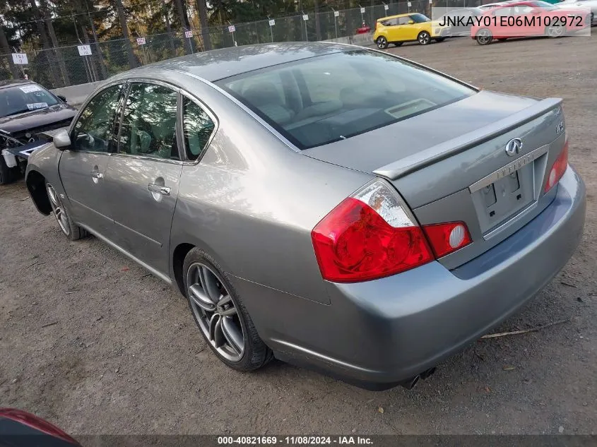 2006 Infiniti M35 Sport VIN: JNKAY01E06M102972 Lot: 40821669