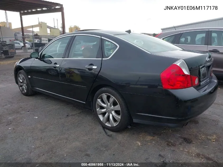 2006 Infiniti M35 VIN: JNKAY01E06M117178 Lot: 40861958