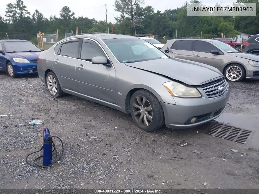 2007 Infiniti M35 VIN: JNKAY01E67M301963 Lot: 40031229