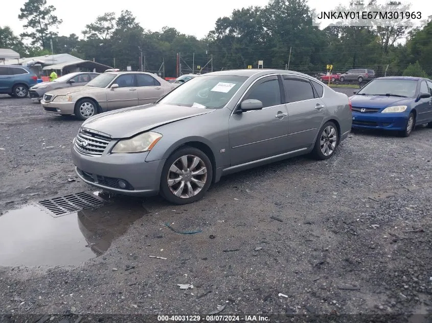 2007 Infiniti M35 VIN: JNKAY01E67M301963 Lot: 40031229