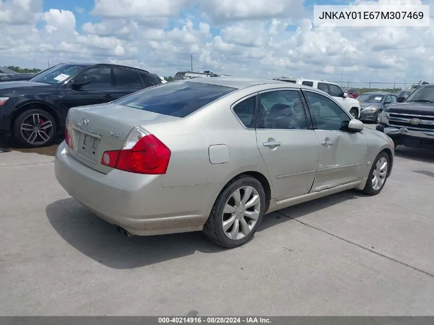 2007 Infiniti M35 VIN: JNKAY01E67M307469 Lot: 40214916