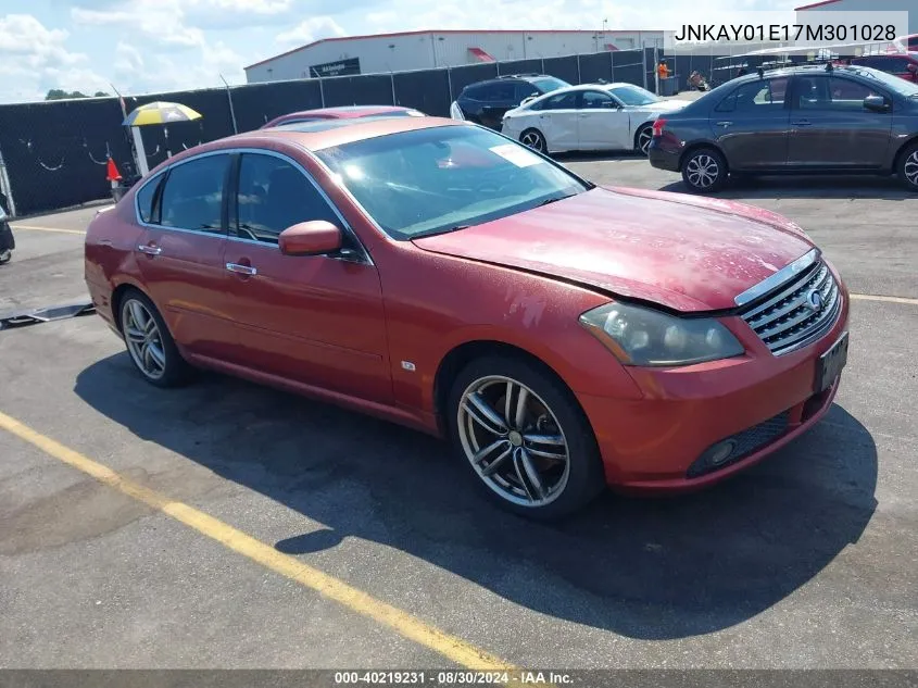 2007 Infiniti M35 Sport VIN: JNKAY01E17M301028 Lot: 40219231