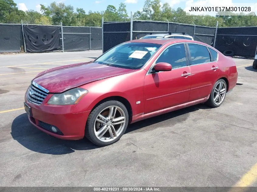 2007 Infiniti M35 Sport VIN: JNKAY01E17M301028 Lot: 40219231