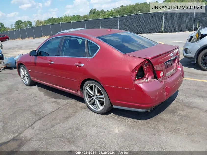 2007 Infiniti M35 Sport VIN: JNKAY01E17M301028 Lot: 40219231