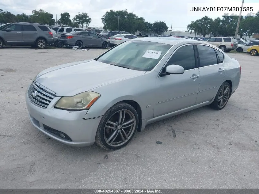 2007 Infiniti M35 Sport VIN: JNKAY01E07M301585 Lot: 40254387