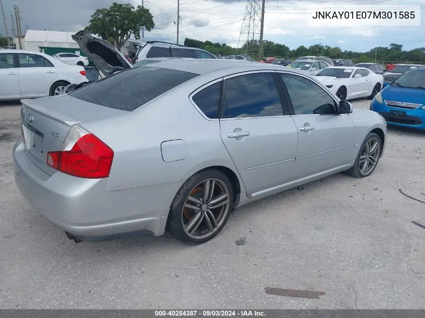 2007 Infiniti M35 Sport VIN: JNKAY01E07M301585 Lot: 40254387