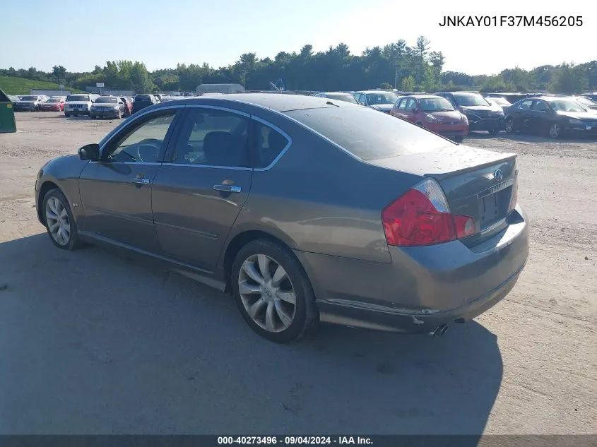 2007 Infiniti M35X VIN: JNKAY01F37M456205 Lot: 40273496