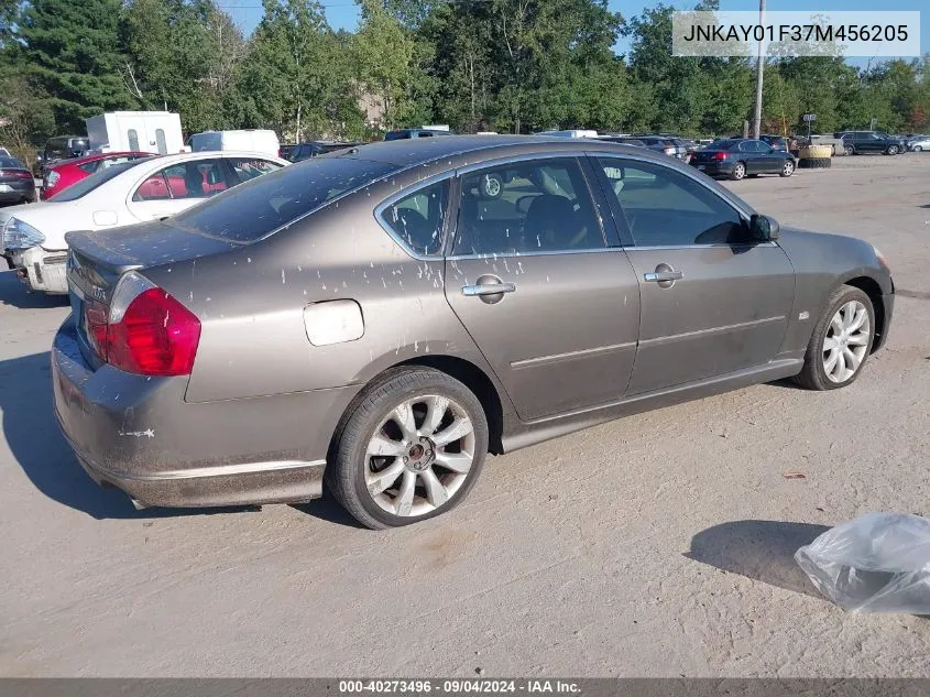 2007 Infiniti M35X VIN: JNKAY01F37M456205 Lot: 40273496