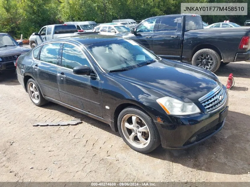 2007 Infiniti M35X VIN: JNKAY01F77M458510 Lot: 40274688