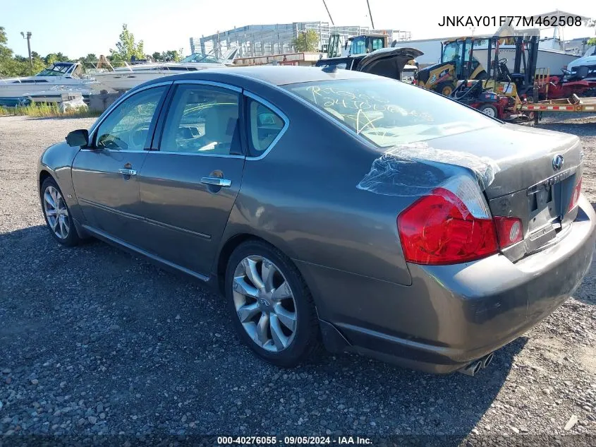 2007 Infiniti M35X VIN: JNKAY01F77M462508 Lot: 40276055