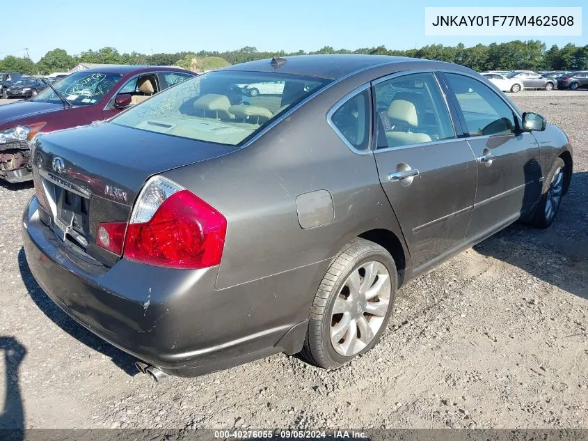 2007 Infiniti M35X VIN: JNKAY01F77M462508 Lot: 40276055