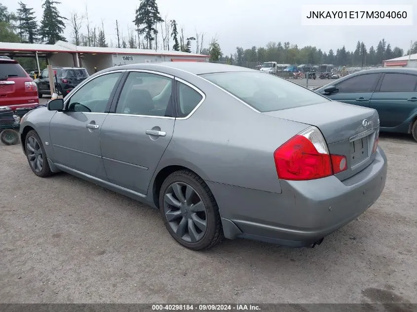 2007 Infiniti M35 VIN: JNKAY01E17M304060 Lot: 40298184