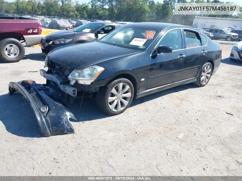 2007 Infiniti M35X VIN: JNKAY01F57M456187 Lot: 40301075