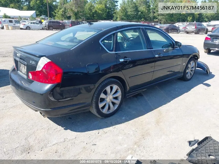 2007 Infiniti M35X VIN: JNKAY01F57M456187 Lot: 40301075