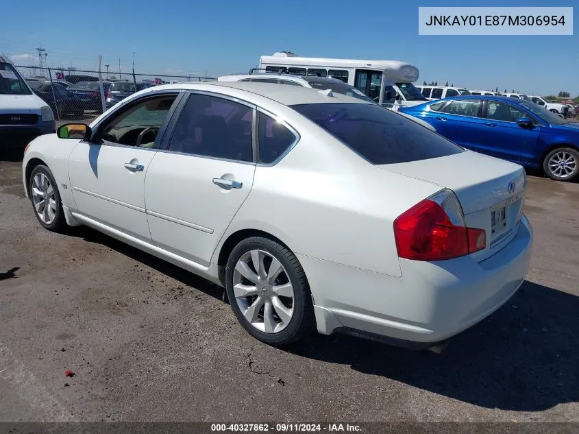 2007 Infiniti M35 VIN: JNKAY01E87M306954 Lot: 40327862