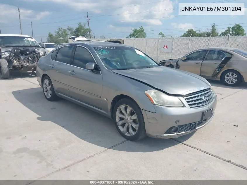 2007 Infiniti M35 VIN: JNKAY01E67M301204 Lot: 40371801