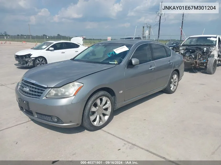 2007 Infiniti M35 VIN: JNKAY01E67M301204 Lot: 40371801