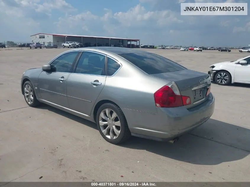 2007 Infiniti M35 VIN: JNKAY01E67M301204 Lot: 40371801