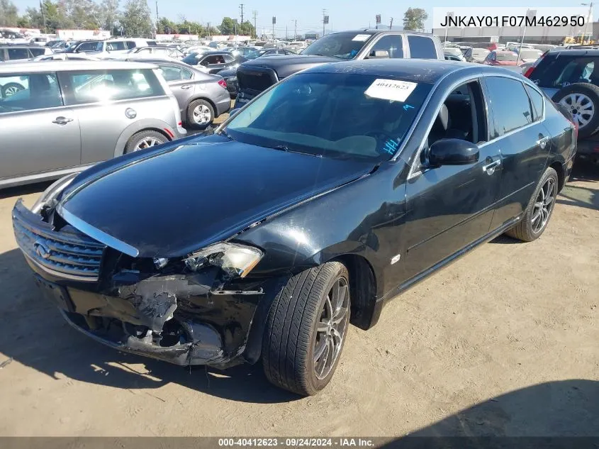 2007 Infiniti M35X VIN: JNKAY01F07M462950 Lot: 40412623