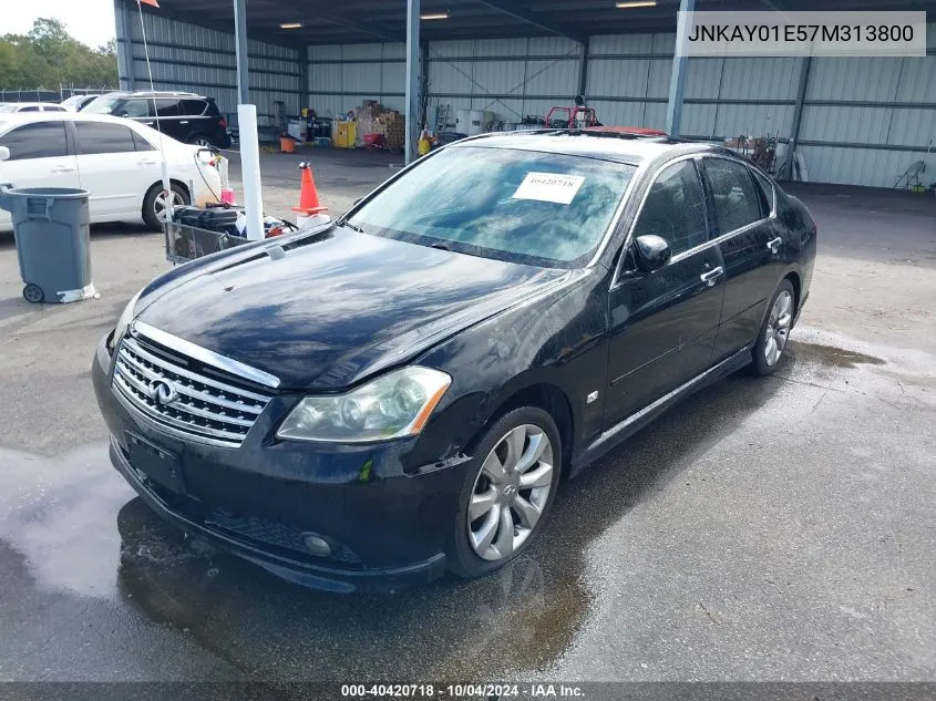 2007 Infiniti M35 VIN: JNKAY01E57M313800 Lot: 40420718