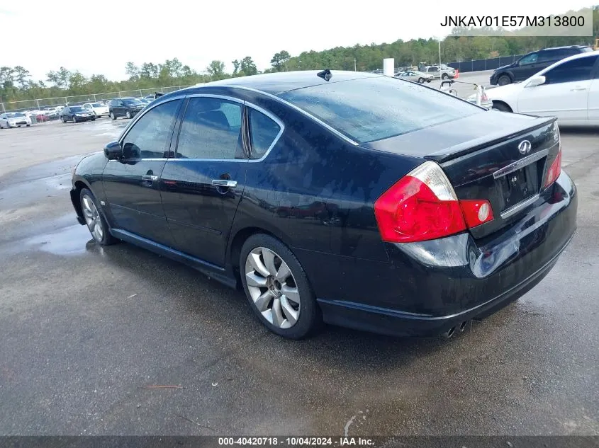 2007 Infiniti M35 VIN: JNKAY01E57M313800 Lot: 40420718