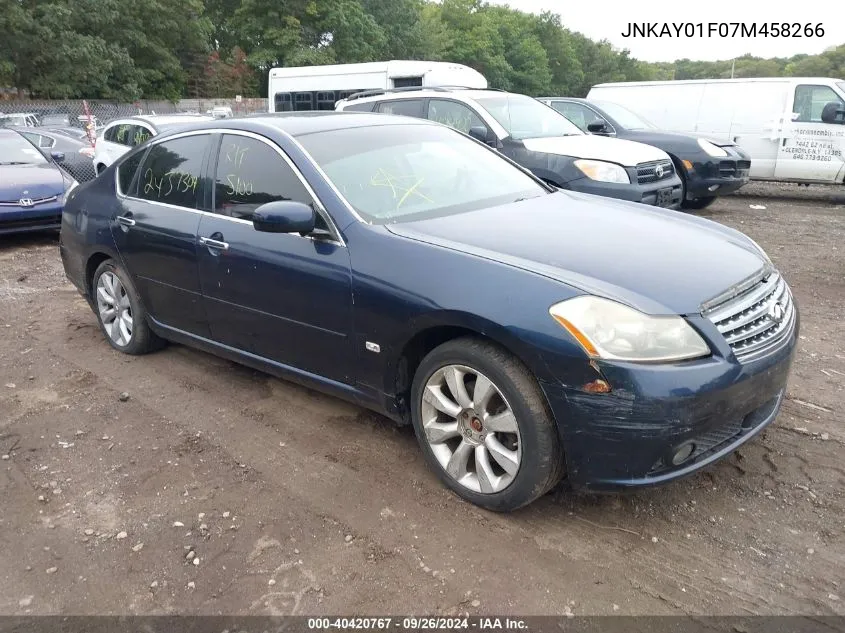 2007 Infiniti M35X VIN: JNKAY01F07M458266 Lot: 40420767