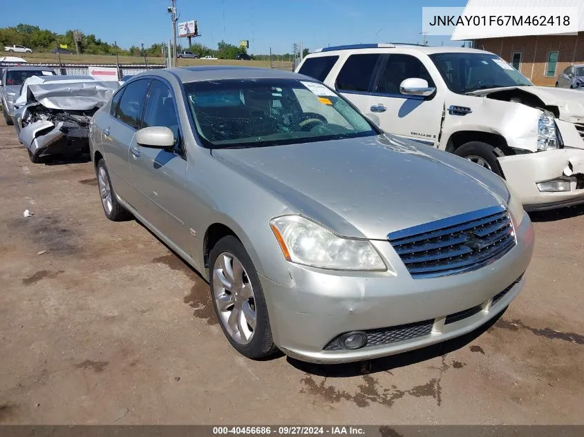 2007 Infiniti M35X VIN: JNKAY01F67M462418 Lot: 40456686