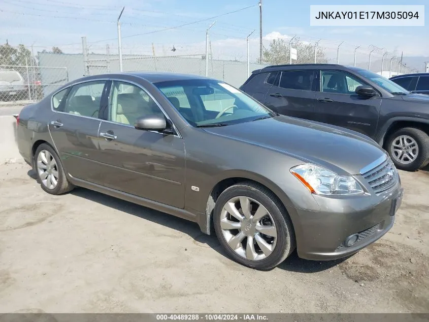 2007 Infiniti M35 VIN: JNKAY01E17M305094 Lot: 40489288